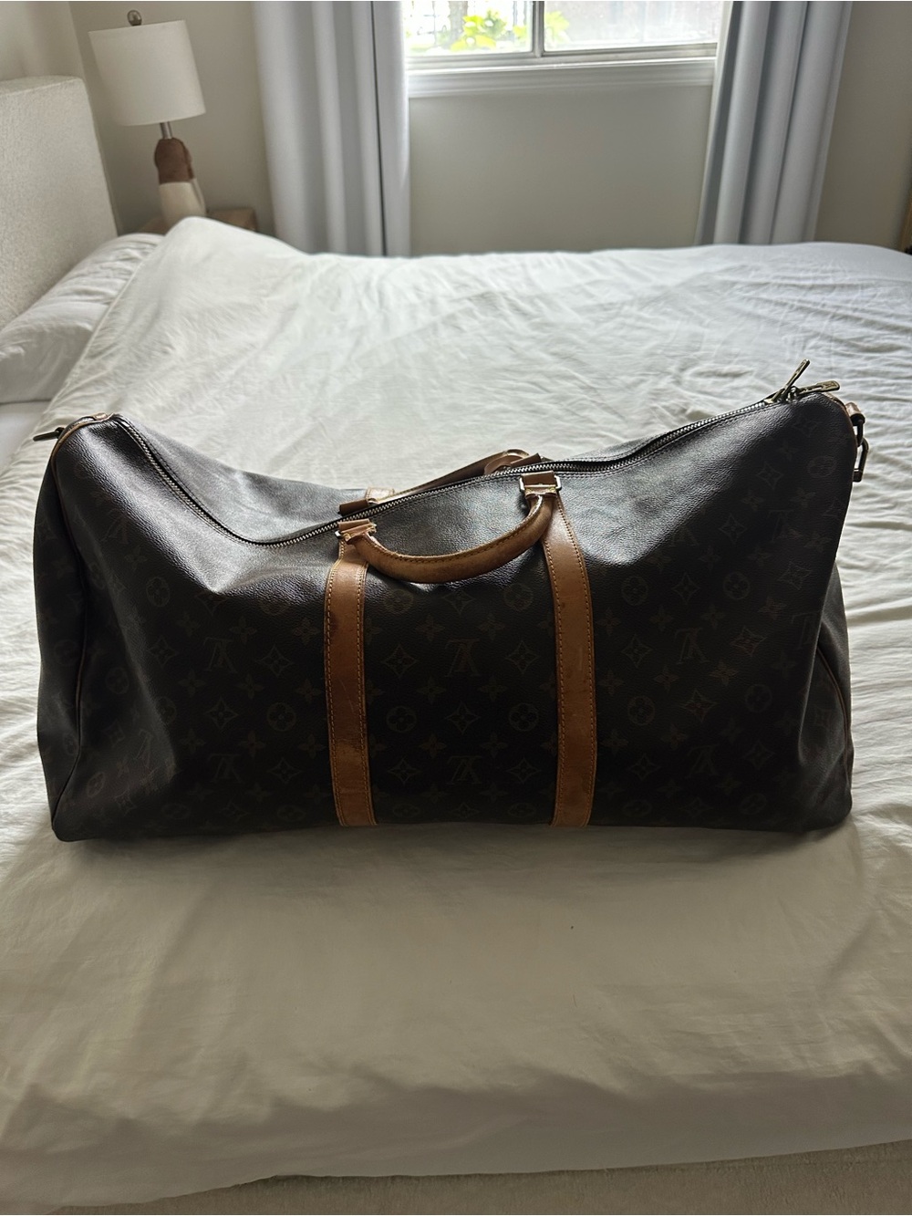 Used Louis Vuitton Monogram Keepall Bandouliere 60 M41412 Women's Bosto 3... - Picture 5 of 9